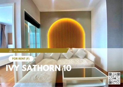 เช่าคอนโด BTS เซนต์หลุยส์ : ให้เช่า ✨ Ivy Sathorn 10 ✨ เฟอร์นิเจอร์ และ เครื่องใช้ไฟฟ้าครบ ใกล้ BTS เซนต์หลุยส์