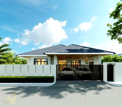 Houses for sale Srisoonthorn Road Phuket  : Newly Renovated Detached House Spacious living area, near the Monument The Valley Village, Manik, Thalang