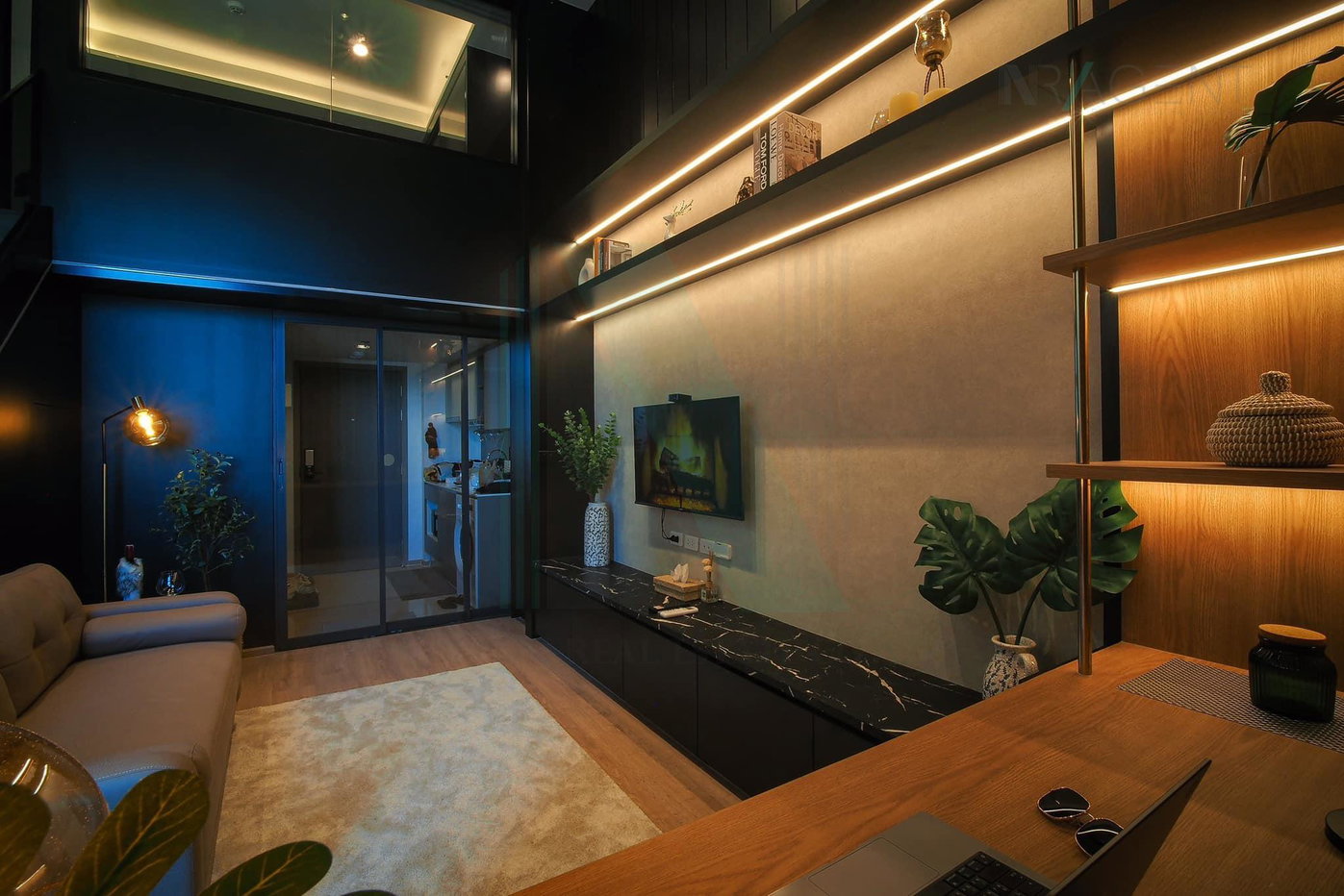 รูป 🎊 ให้เช่าคอนโด ไอดีโอ พระราม 9 - อโศก อาคาร 1 ชั้น 33 Duplex ขนาด 37 ตรม ใกล้ MRT พระราม 9 - รูปที่ 5/8