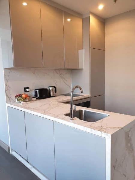 picture MRT phetchaburi 290 m.  Condo The Esse at Singha Complex ( Rental ) - 9/12