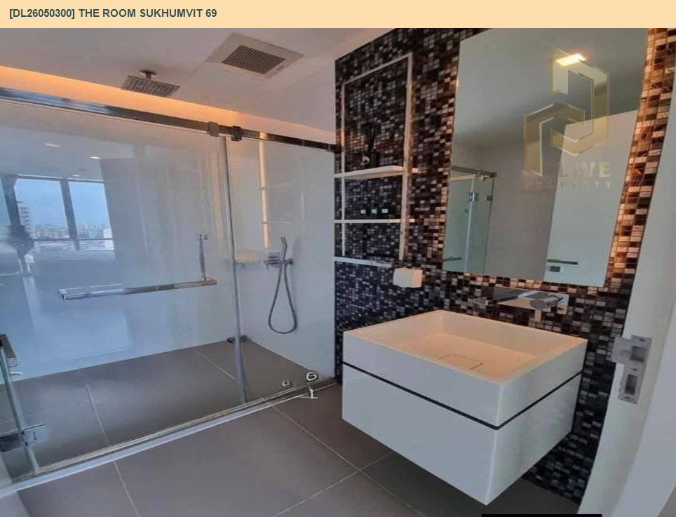 รูป DL26050300 ให้เช่าคอนโด เดอะ รูม สุขุมวิท 69 (The Room Sukhumvit 69) ใกล้ BTS พระโขนง พร้อมเข้าอยู่ โทรด่วน 0800343450 LineID @655ebbvc - รูปที่ 7/9