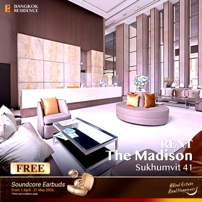 คอนโดให้เช่า : เช่าคอนโด 🐾 สวรรค์ของคนรักสัตว์!💎 The Madison Condominium Sukhumvit 41 3นอน 145ตร.ม. 83k ใกล้ BTS พร้อมพงษ์ 