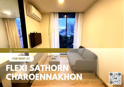 คอนโดให้เช่า : ให้เช่า 📍 Flexi Sathon - Charoennakhon 📍 เฟอร์นิเจอร์ และ เครื่องใช้ไฟฟ้าครบ ใกล้ BTS กรุงธนฯ