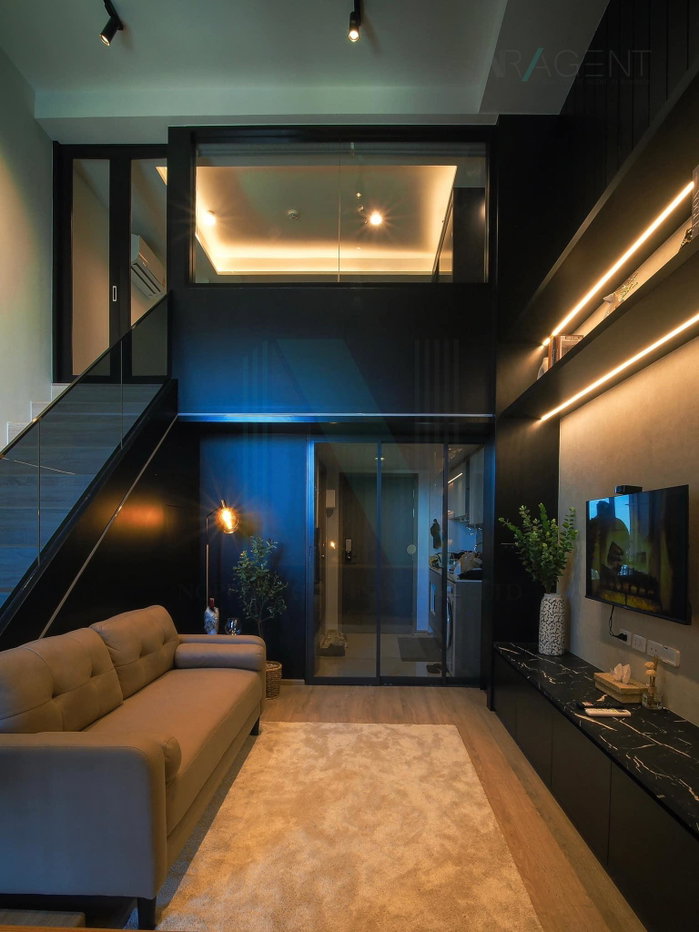 รูป 🔺 ให้เช่าคอนโด ไอดีโอ พระราม 9 - อโศก อาคาร 1 ชั้น 33 Duplex ขนาด 37 ตรม ใกล้ MRT พระราม 9 - รูปที่ 7/8
