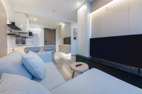 🚩 For rent condo IDEO MOBI SUKHUMVIT 66 Building 1, Floor 15,2 bed room, Room size 54 sqm