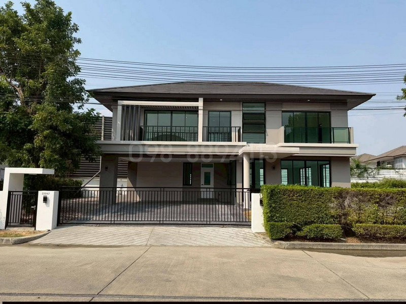 รูป ขายบ้านเดี่ยว 2 ชั้น พร้อมสระว่ายน้ำ มบ.ณุศาศิริ ซิตี้ พระราม 2 ขนาด 154.4 ตรว 3นอน 5น้ำ น้าบ้านทิศใต้ - รูปที่ 1/8