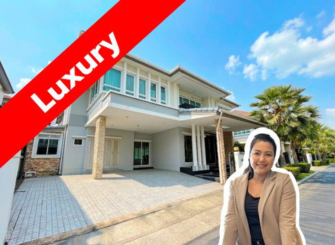 🏙️House for Rent - Grand Bangkok Boulevard Rama 9-Srinakarin | 4 Bedrooms 335 sq.m. REF. 015HSK