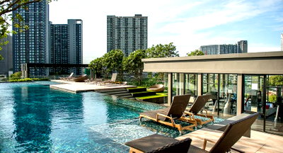 Condos for sale Soi Sukhumvit 71 : 📌 Urgently for sell : The Base Park West Sukhumvit 77 beautiful room, fully furnished, ready to move in.