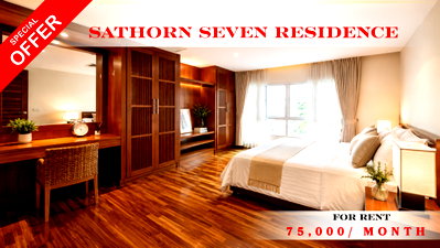 Condos for rent : 💙🚆 Modern Room For Rent 📌 Sathorn Seven Residence (Line: @rent2022) | Near BTS Chong Nonsi    ✨ Ready to move in  ✨ 📌 Code: A10948