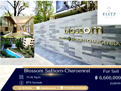 ขายคอนโด : ✨ ชีวิตที่พอดี ในบรรยากาศที่ทั้งอบอุ่น สงบ และทันสมัย ที่ Blossom Sathorn-Charoenrat คอนโดที่ออกแบบมาเพื่อให้ทุกวันของคุณเต็มไปด้วยความสบาย