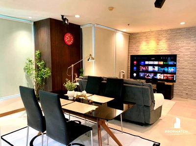 เช่าคอนโด ถนนอโศก : PM035777 ✨Flash Deal ✨ Sukhumvit Living Town (2Bed 1Bath 63 SQM.) พร้อมอยู่ ! เพียง 45,000 บาทต่อเดือน Tel.0981315848 @propmatch