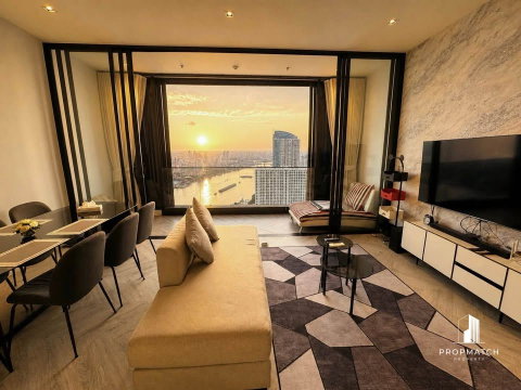 PM037787 ✨Flash Deal ✨ Chapter Charoennakhon – Riverside (2Bed 2Bath 78.8 SQM.) พร้อมอยู่ ! เพียง 70,000 บาทต่อเดือน Tel.0981315848 @propmatch