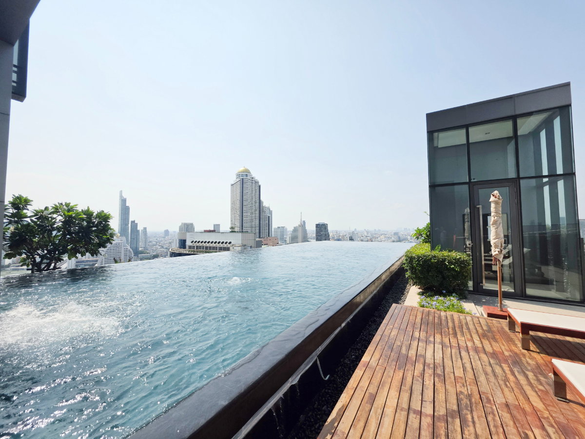 รูป คอนโด The Bangkok สาทร ลิฟท์ส่วนตัวขึ้นถึงหน้าห้อง วิวแม่น้ำและวิวเมืองแบบพาโนราม่า เดินทางง่าย ใกล้ BTS  - รูปที่ 20/21