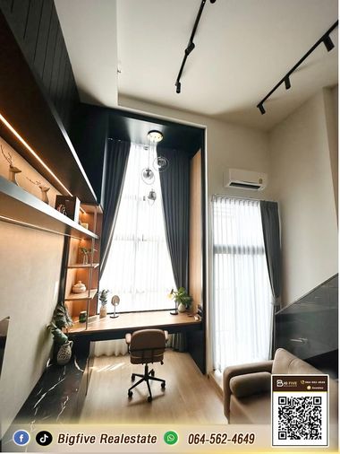 CO-001 เช่า คอนโด IDEO ASOK RAMA 9 ชั้น 33 ใจกลางย่าน NEW CBD 37 ตร.ม. 2 ชั้น เพดานสูง 4.25 เมตร ✨