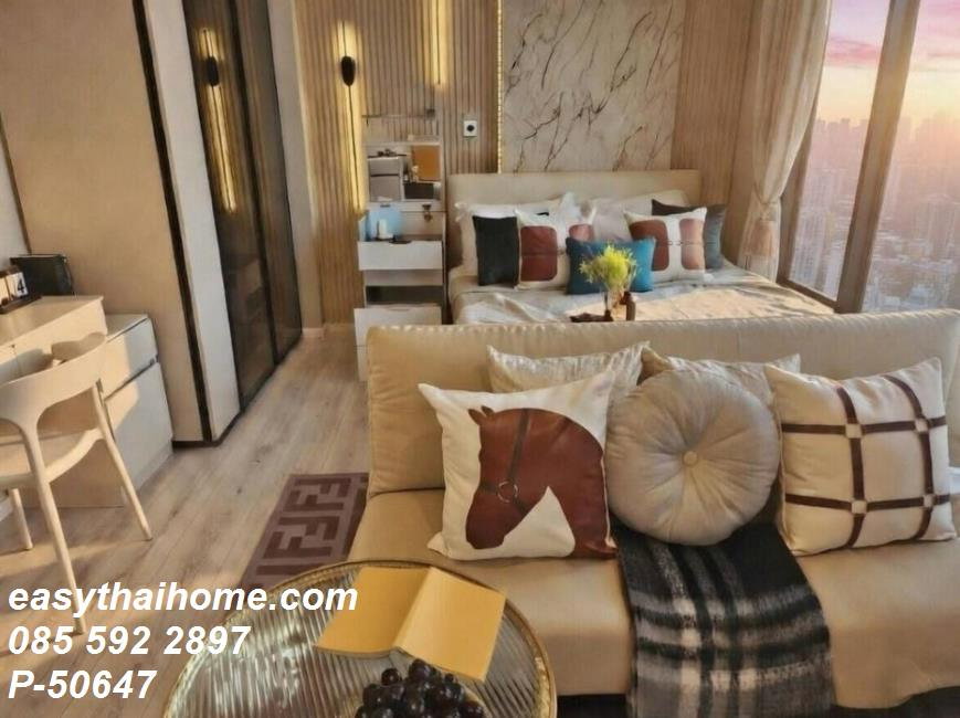 รูป P-50647 — ให้เช่า The Room Phayathai (27 ตร.ม.) 1 ห้องนอน ชั้น 35 วิวเมือง ราคา 25,000 บาท ใกล้ BTS พญาไท โทร 085-592-2897 Line: @easythaihome - รูปที่ 8/21