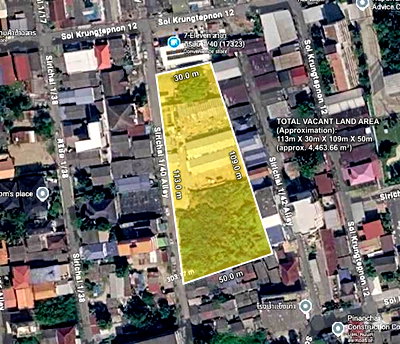 Land for rent ถนนกรุงเทพฯ-นนทบุรี : Land for rent - 2 Rai near Ngamwongwan Road, Nonthaburi