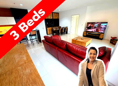 Condos for rent Ramkhamhaeng Hospital : 🏙️ Condo for Rent - The Four Wings Residence | 3 Bedrooms 138 sq.m. REF. F112902