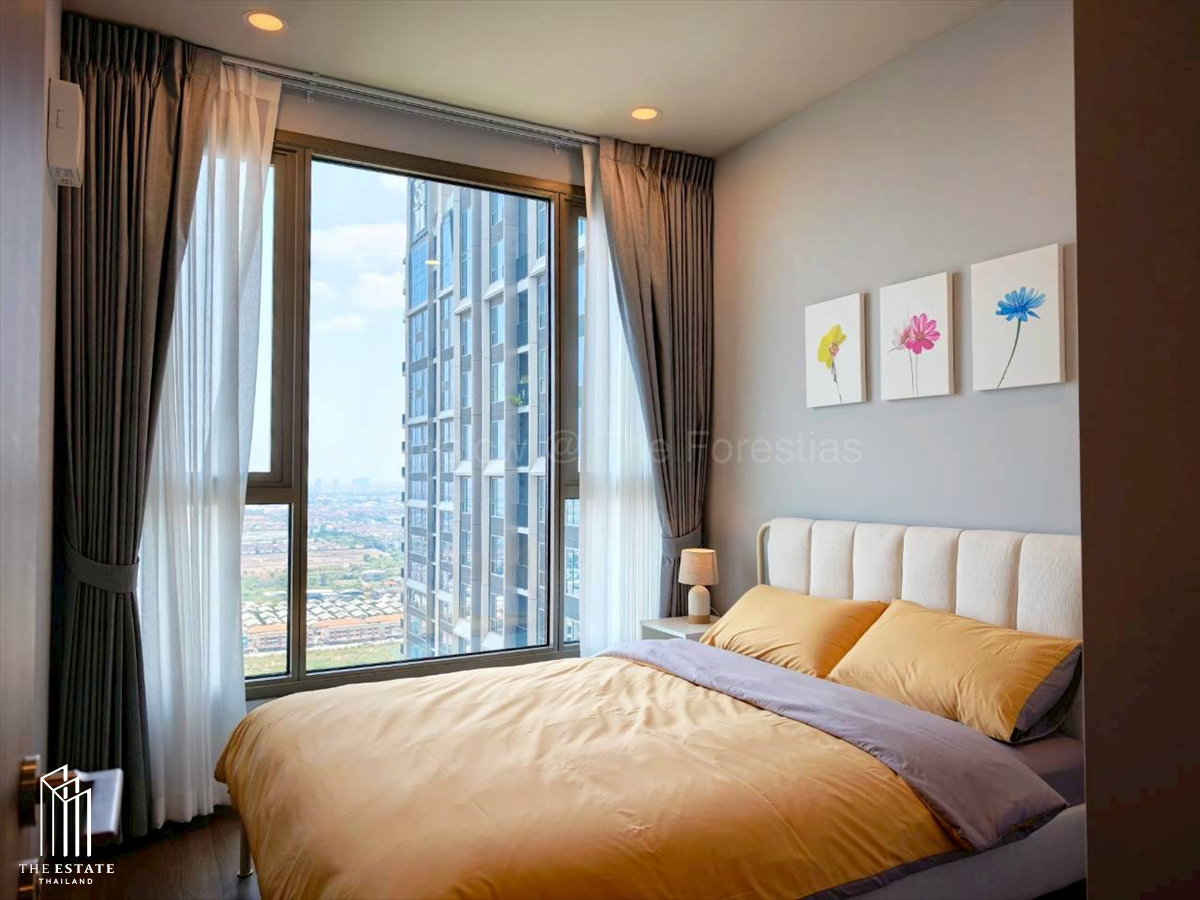 รูป For rent Whizdom The Forestias (Destinia) สัมผัสความผ่อนคลายกับห้อง 2 นอน  ฟังก์ชันครัวปิดและดีไซน์ Minimal Cozy โทนอบอุ่น  - รูปที่ 4/18