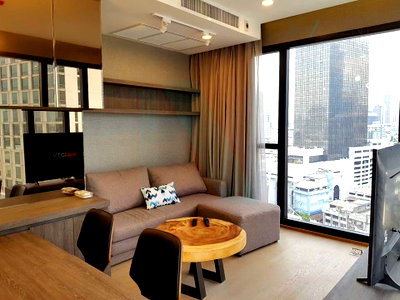 คอนโดให้เช่า : 🚩Best room!🚩 ให้เช่าคอนโด แอชตัน จุฬา - สีลม อาคาร 1 ชั้น 16 2 ห้องนอน ขนาด 57.00 ตรม ใกล้ MRT สามย่าน