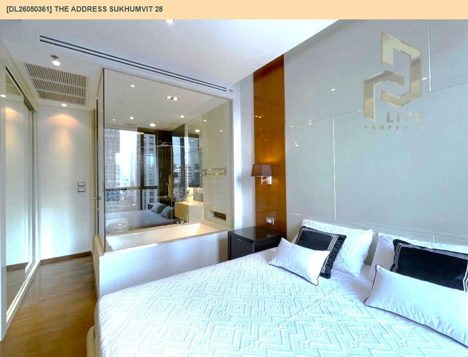 รูป DL26050361 ให้เช่าคอนโด ดิ แอดเดรส สุขุมวิท 28 (The Address Sukhumvit 28) ใกล้ BTS พร้อมพงษ์ พร้อมเข้าอยู่ โทรด่วน 0638692663 LineID @655ebbvc - รูปที่ 6/14