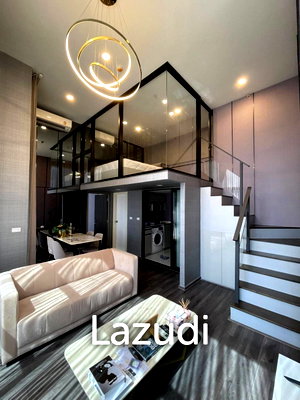 Condos for rent : 42 sqm Loft 2 Bed Condo Knightsbridge Space Rama 9 Makkasan