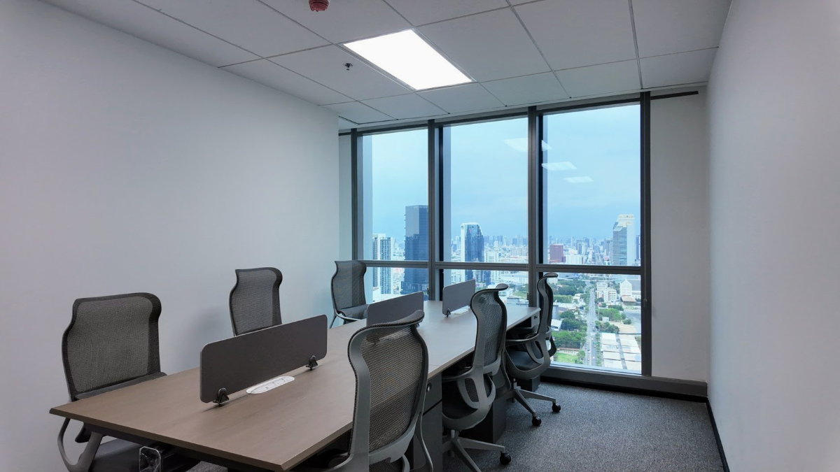 รูป WoKii @V One Tower 33ตรม พื้นที่สำนักงานให้เช่าใกล้ MRT พระราม 9 เซ็นทรัล พระราม 9 ตกแต่งครบ พร้อมเฟอร์นิเจอร์ ใช้งานได้ทันที - รูปที่ 2/7
