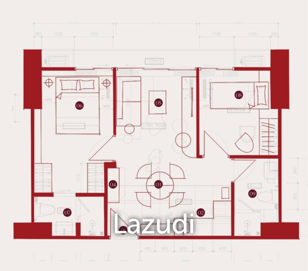 รูป 2 Bed 2 Bath 54 SQ.M Noble Around Ari - รูปที่ 11/11