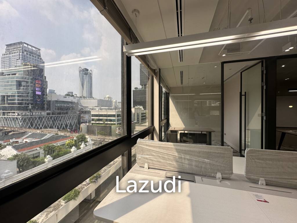 picture 90 sqm modern office in Gaysorn Amarin Tower Lumpini Bangkok - 2/7