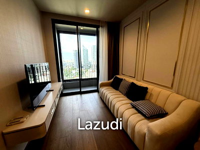 คอนโดให้เช่า : 46 sqm high-floor 1-bedroom condo at Ideo Q Sukhumvit 36, Khlong Toei Bangkok