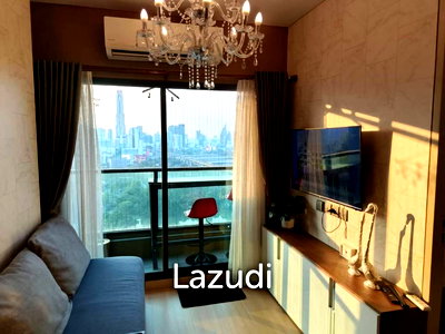 คอนโดให้เช่า : 47 sqm high floor condo Lumpini Suite Phetchaburi-Makkasan Bangkok
