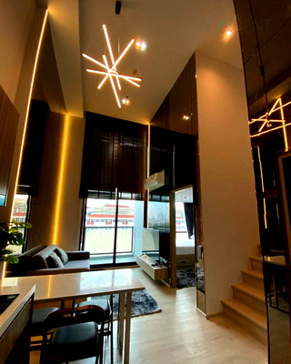 Condos for rent : 📣Nice room!📣 For Rent Condo ALTITUDE UNICORN SATHORN - THAPRA Building 1, Floor 7,Duplex 2 bed room, Room size 50.00 sqm