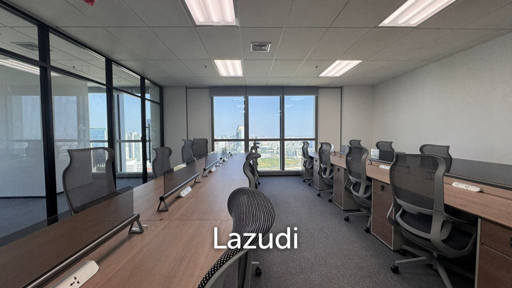 picture 111 sqm modern high floor office in Huai Khwang Bangkok - 3/6