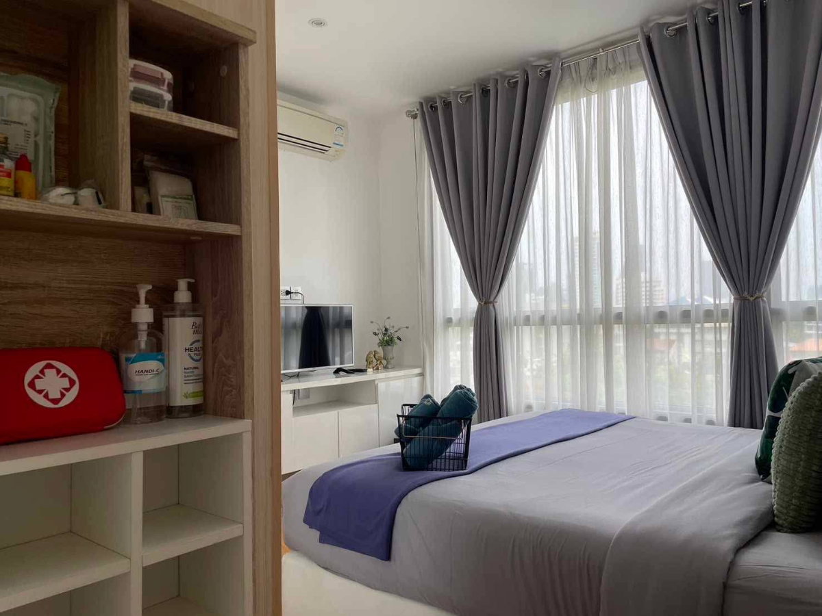 รูป ห้องมุม ไซส์ใหญ่ 65 ตร.ม. เครื่องใช้ไฟฟ้าครบที่สุด! ให้เช่า H Condo Sukhumvit 43 ใกล้ BTS พร้อมพงษ์ - รูปที่ 14/17