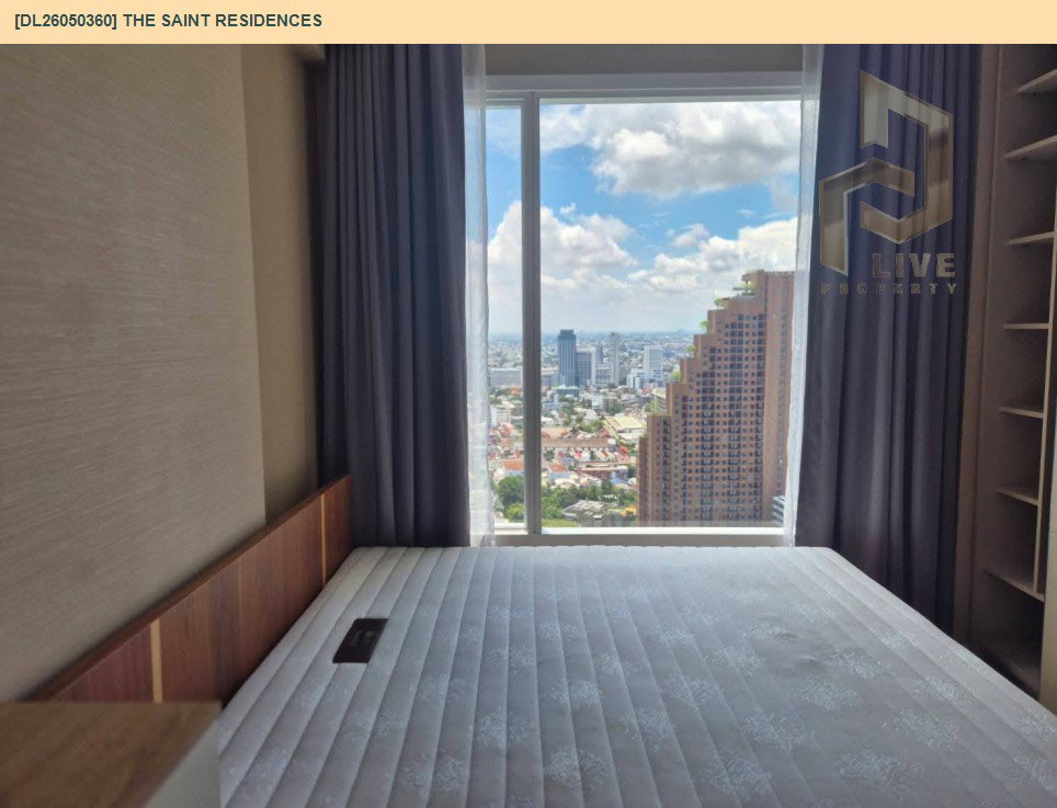 รูป DL26050360 ให้เช่าคอนโด เดอะ เซนต์ เรสซิเดนซ์ (The Saint Residences) ใกล้ MRT พหลโยธิน พร้อมเข้าอยู่ โทรด่วน 0800343450 LineID @655ebbvc - รูปที่ 7/9