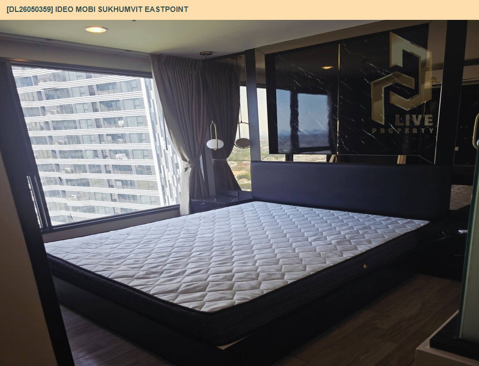รูป DL26050359 ขายคอนโด ไอดีโอ โมบิ สุขุมวิท อีสต์พอยท์ (IDEO Mobi Sukhumvit Eastpoint) ใกล้ BTS บางนา พร้อมเข้าอยู่ โทรด่วน 0614453194 LineID @162cjixi - รูปที่ 12/14