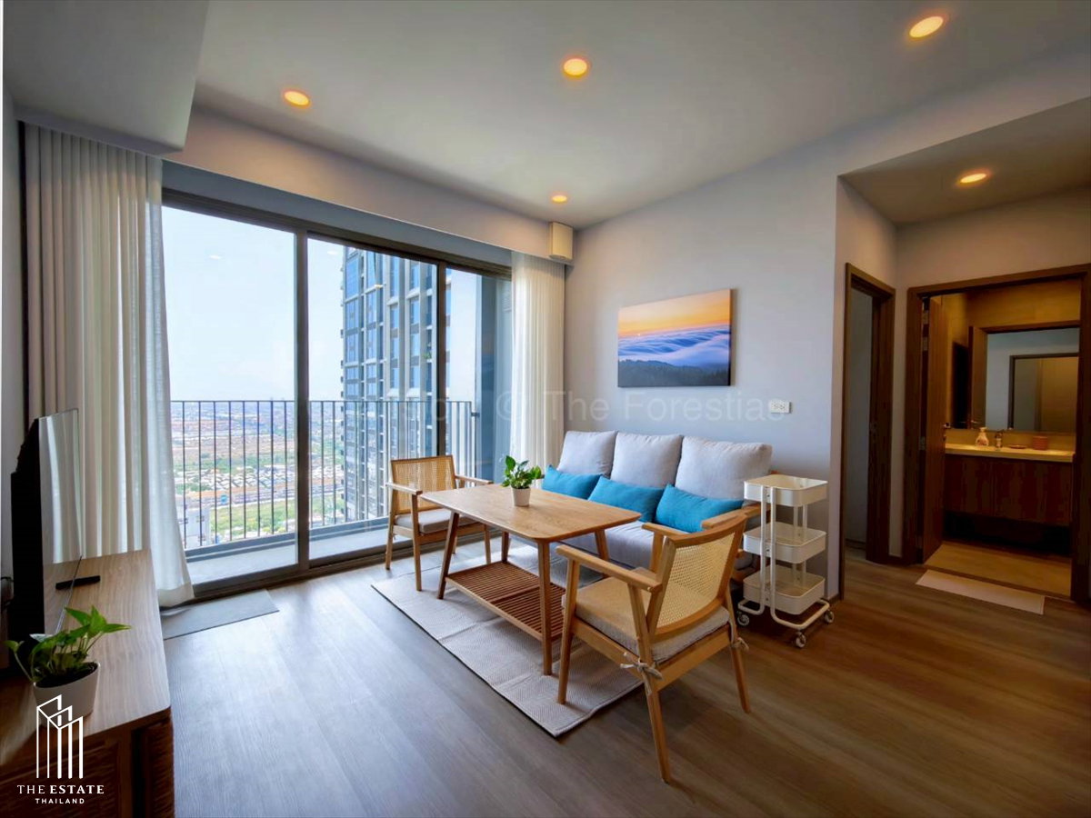 รูป For rent Whizdom The Forestias (Destinia) สัมผัสความผ่อนคลายกับห้อง 2 นอน  ฟังก์ชันครัวปิดและดีไซน์ Minimal Cozy โทนอบอุ่น  - รูปที่ 2/18