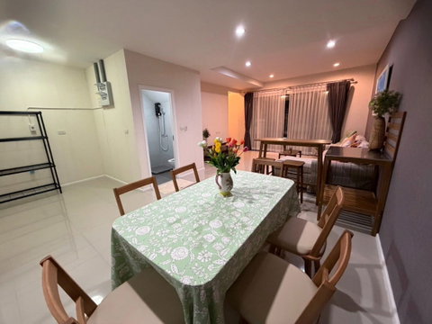 🏡 TH161 | 🔥 โปรเดือนพฤษภา! ให้เช่าทาวน์โฮม Plex Residence เกษตร-นวมินทร์ เฟอร์ฯ ใหม่ทั้งหลัง หน้าบ้านไม่ชนใคร!