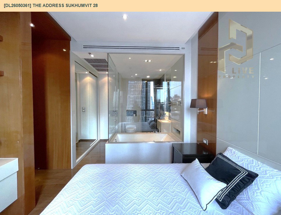 รูป DL26050361 ให้เช่าคอนโด ดิ แอดเดรส สุขุมวิท 28 (The Address Sukhumvit 28) ใกล้ BTS พร้อมพงษ์ พร้อมเข้าอยู่ โทรด่วน 0638692663 LineID @655ebbvc - รูปที่ 9/14