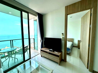 Condos for rent : ⛵ Riviera Wongamat ⛵ Sea view / 36F / 1bedroom >> THB20,000/month彡