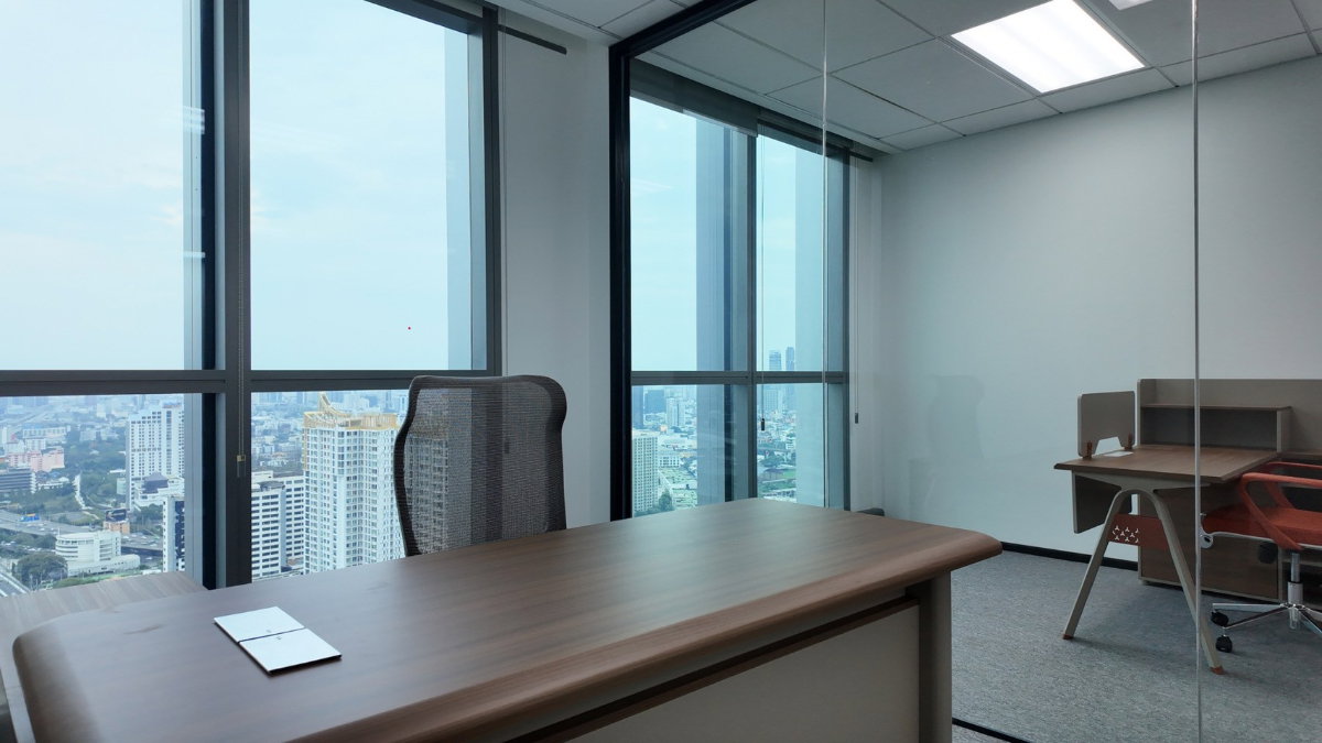 รูป WoKii @V One Tower 57ตรม พื้นที่สำนักงานให้เช่าใกล้ MRT พระราม 9 เซ็นทรัล พระราม 9 ตกแต่งครบ พร้อมเฟอร์นิเจอร์ ใช้งานได้ทันที - รูปที่ 3/9