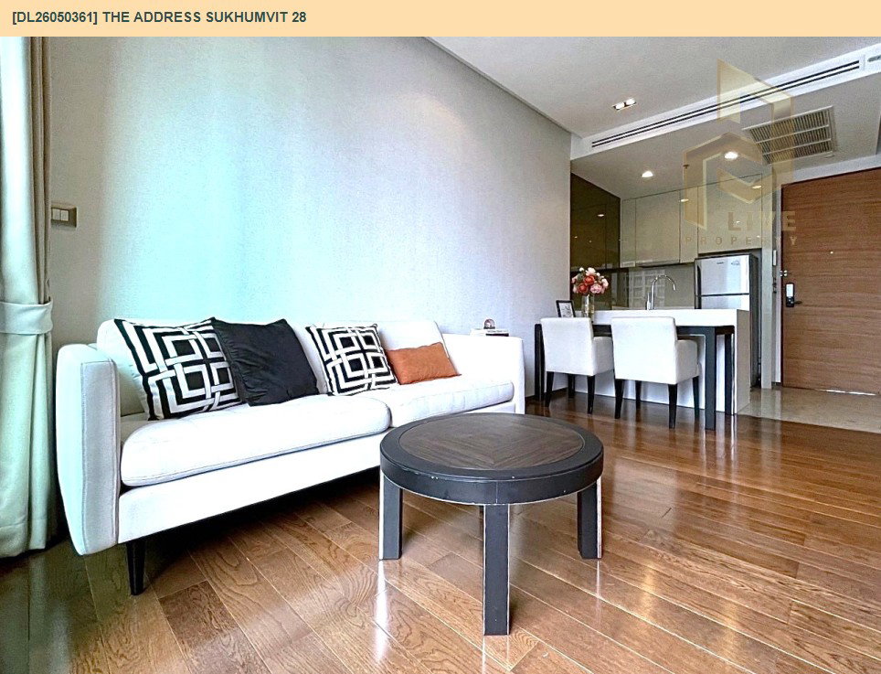 รูป DL26050361 ให้เช่าคอนโด ดิ แอดเดรส สุขุมวิท 28 (The Address Sukhumvit 28) ใกล้ BTS พร้อมพงษ์ พร้อมเข้าอยู่ โทรด่วน 0638692663 LineID @655ebbvc - รูปที่ 4/14