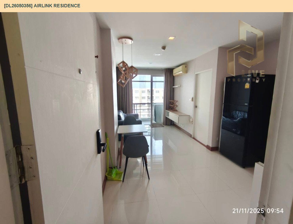 รูป DL26050356 ขายคอนโด แอร์ลิงค์ เรสซิเดนซ์ (Airlink Residence) ใกล้ - พร้อมเข้าอยู่ โทรด่วน 0800343450 LineID @655ebbvc - รูปที่ 4/5