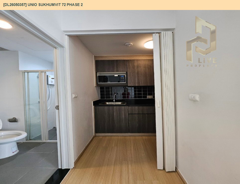 รูป DL26050357 ให้เช่าคอนโด ยูนิโอ สุขุมวิท 72 เฟส 2 (UNiO Sukhumvit 72 Phase 2) ใกล้ BTS แบริ่ง พร้อมเข้าอยู่ โทรด่วน 0614453194 LineID @162cjixi - รูปที่ 8/9