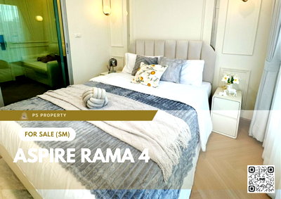 ขายคอนโด : ขายด่วน 📍 Aspire Rama 4 📍 เฟอร์นิเจอร์ และ เครื่องใช้ไฟฟ้าครบ ใกล้ BTS เอกมัย 