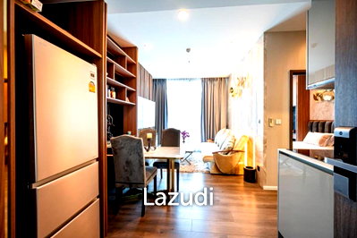 คอนโดให้เช่า : Corner Unit 2 Bedroom 2 Bathroom 55.18 Sq.m Whizdom Essence Sukhumvit