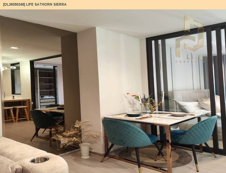 รูป DL26050348 ให้เช่าคอนโด ไลฟ์ สาทร เซียร์รา (Life Sathorn Sierra) ใกล้ BTS ตลาดพลู พร้อมเข้าอยู่ โทรด่วน 0614453194 LineID @162cjixi - รูปที่ 6/11