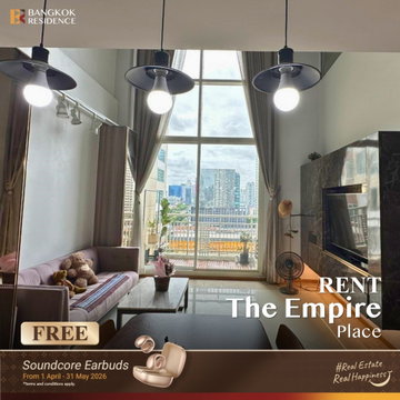 เช่าคอนโด 🌇 The Empire Place, Duplex 2นอน 107.70ตร.ม. 45k ❤️ ยูนิตสวย พื้นที่ก้องจุใจ ใกล้ BTS ช่องนนทรี