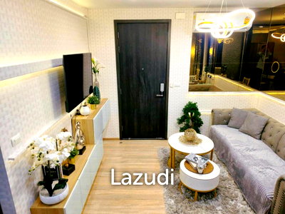 คอนโดให้เช่า : 35 sqm modern 1 bedroom condo at The BASE Garden Rama 9