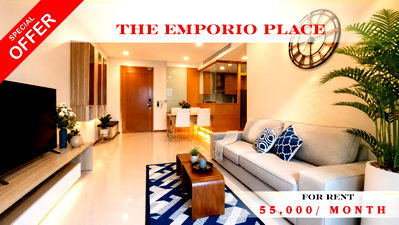 Condos for rent : 🍀🚆 Cozy Room For Rent 📌 The Emporio Place Condominium   (Line: @rent2022) | Near BTS Phrom Phong ✨ Ready to move in! ✨📌 Ref Code: A01302