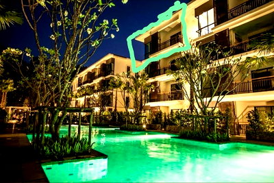 ขายคอนโด : วิวสระว่ายน้ำและสวน • กรรมสิทธิ์ต่างชาติ (Foreign Freehold)